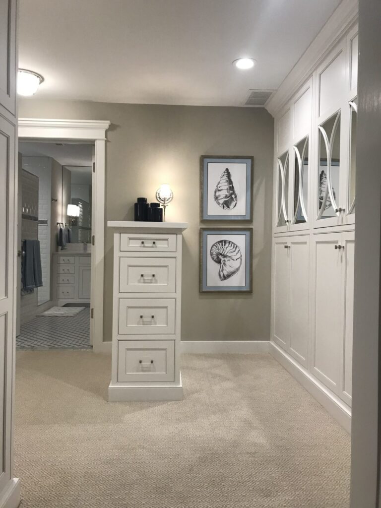 Wellsford Cabinetry Custom Built In Closets and Pedestal Framed Inset