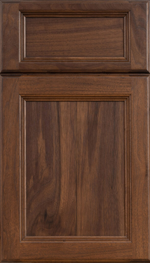 Wellsford Cabinetry Astor Door Style Walnut specie in Saddle