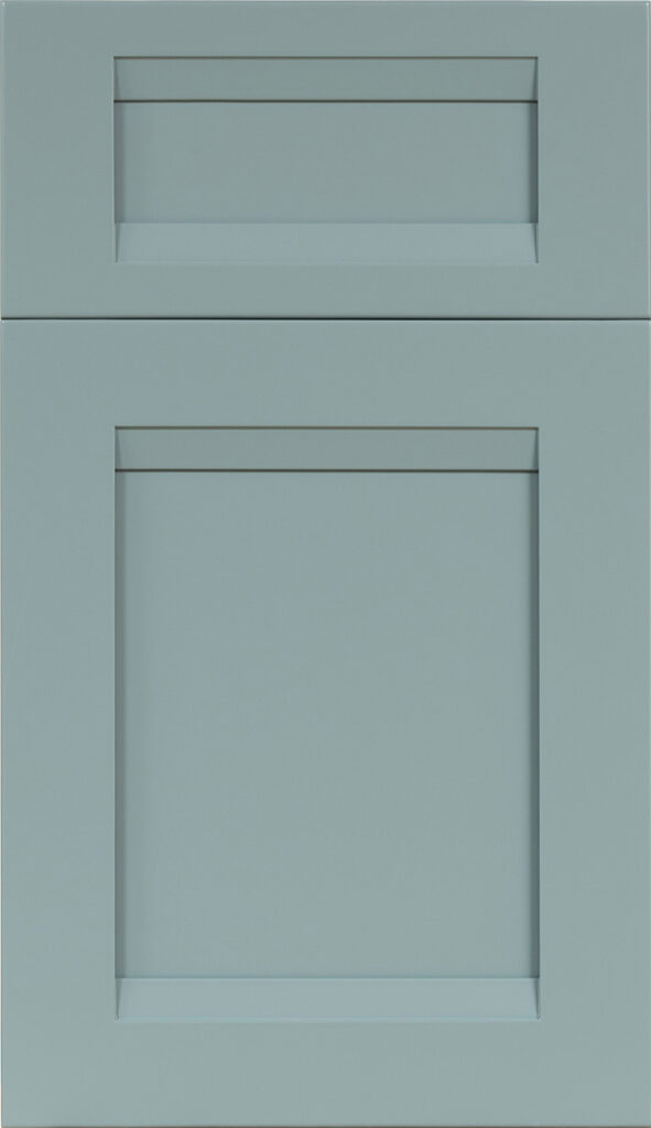 Wellsford Cabinetry Wakefield Door Style PG Maple in BM SeaStar
