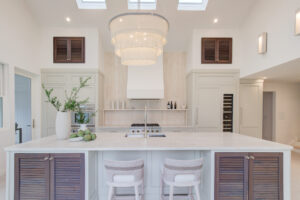 Wellsford Cabinetry Custom Designed Kitchen Walnut Accents in Driftwood Fresh Design Group Inc Thermador Appliances